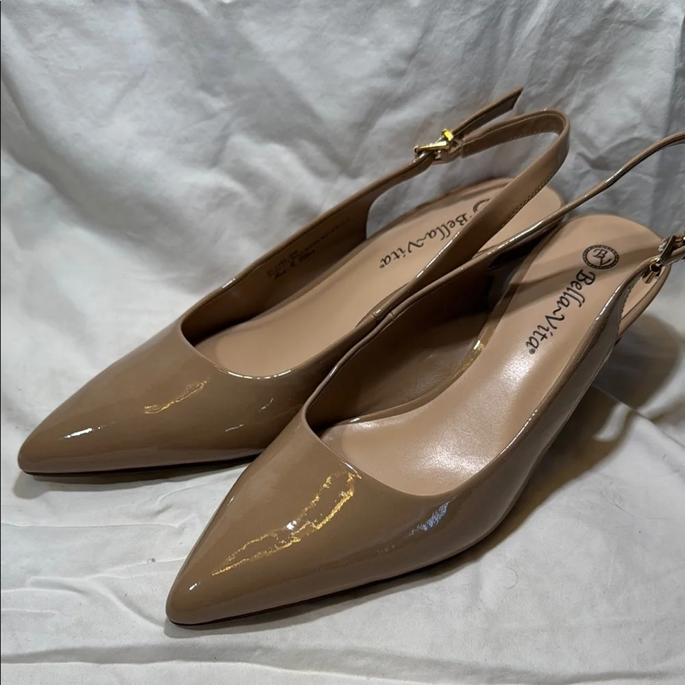 Bella Vita Scarlett II nude patent slingback  - women’s size 9
